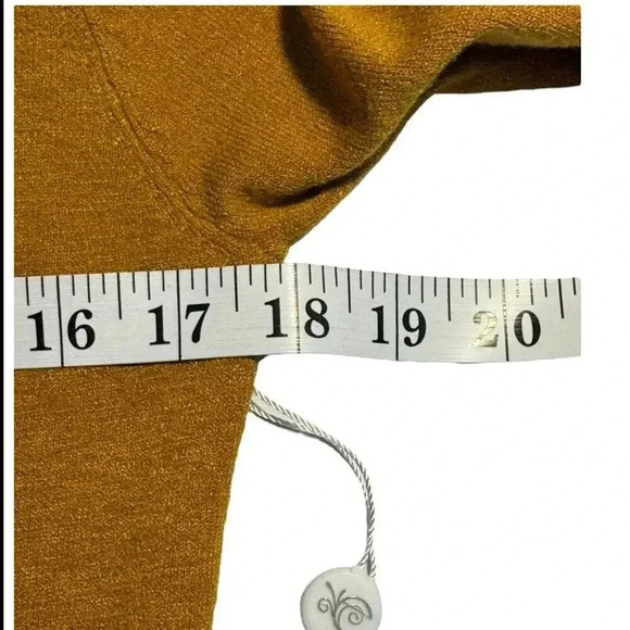 NEW Evolution by Cyrus Women's XS Petite Scallop Edge Open Brown Cardigan NWT - Picture 5 of 8